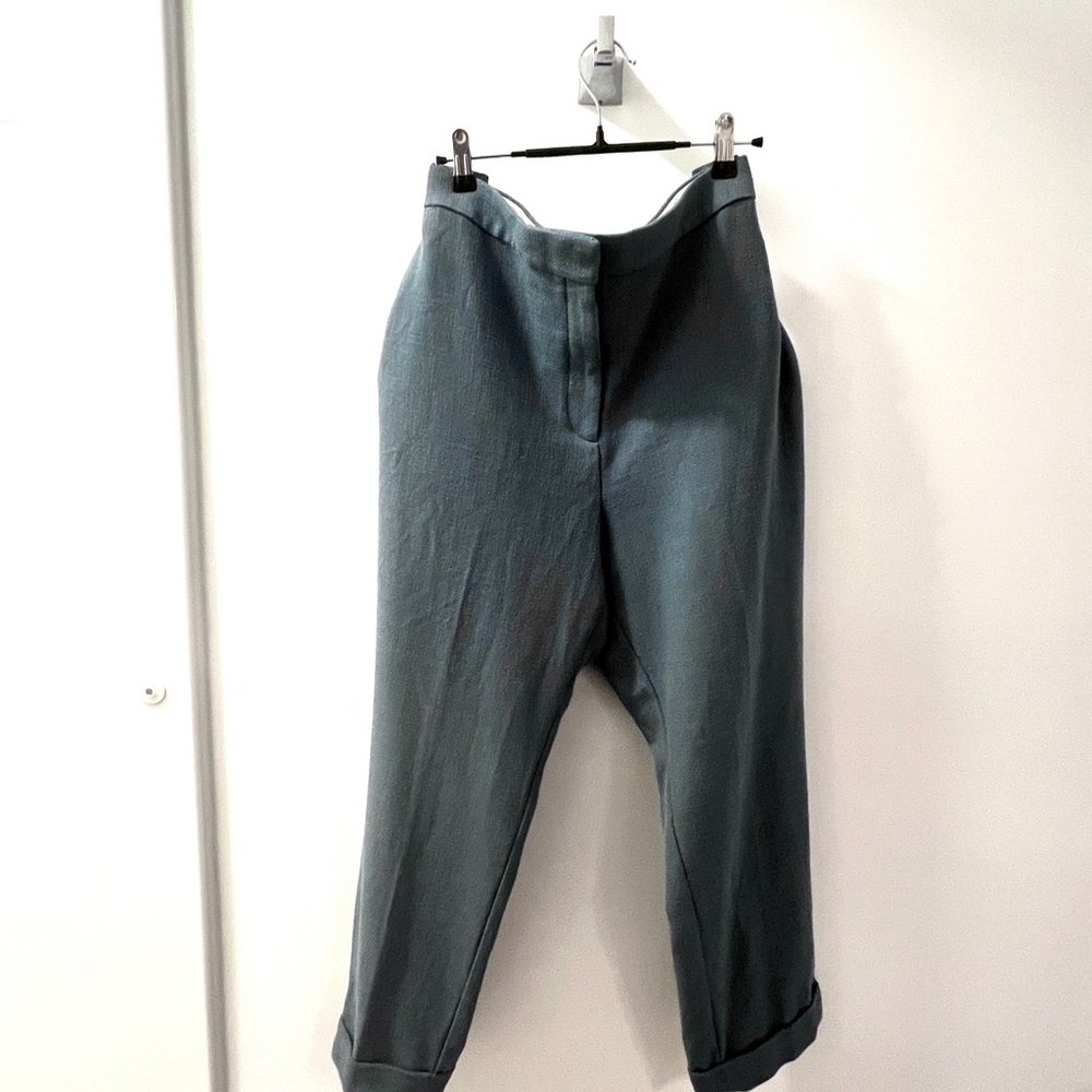 Ann Taylor Curvy Fit Work Dress Pants Trousers Professional Tailored 16 Teal